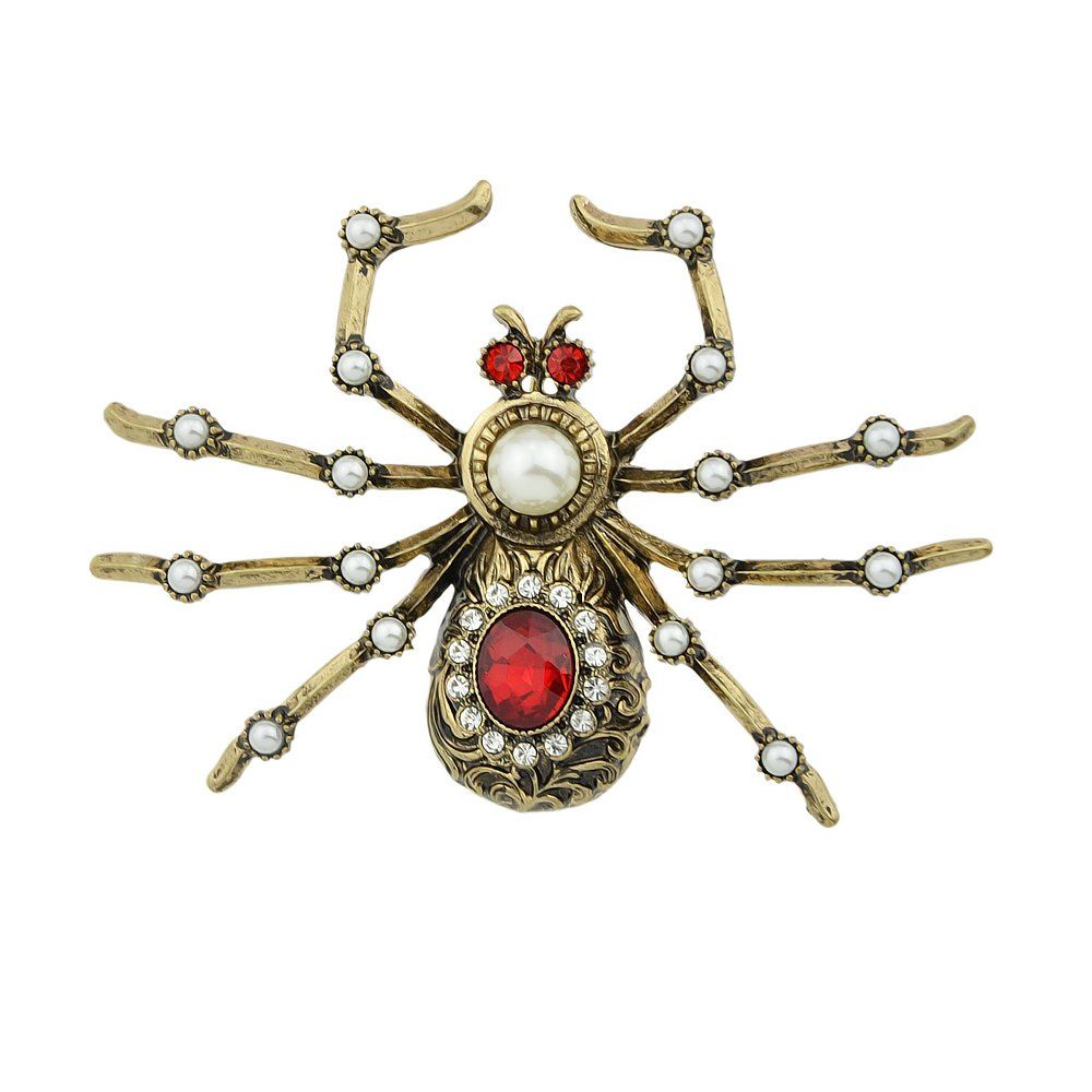 

Rhinestone Insect Spider Shape Brooches for Women, Multi