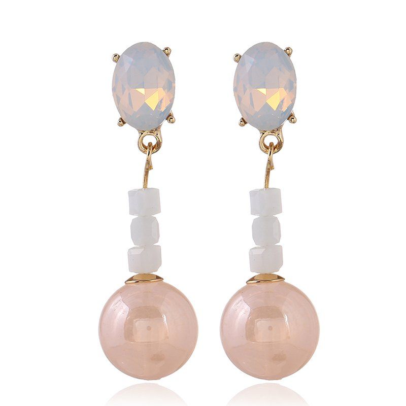 

Fresh Personality Simple Earrings, Orange pink