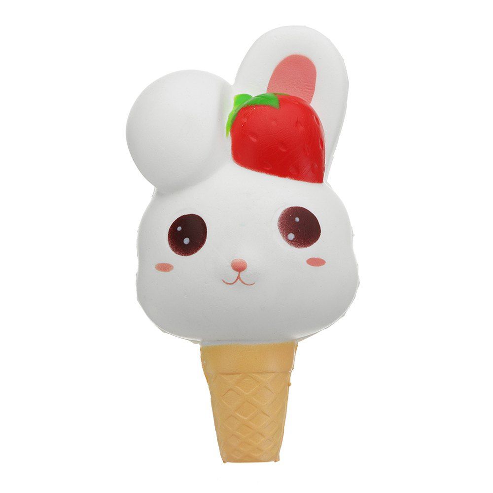 

Rabbit Ice Cream Jumbo Squishy Slow Rising Packaging Collection Gift, White