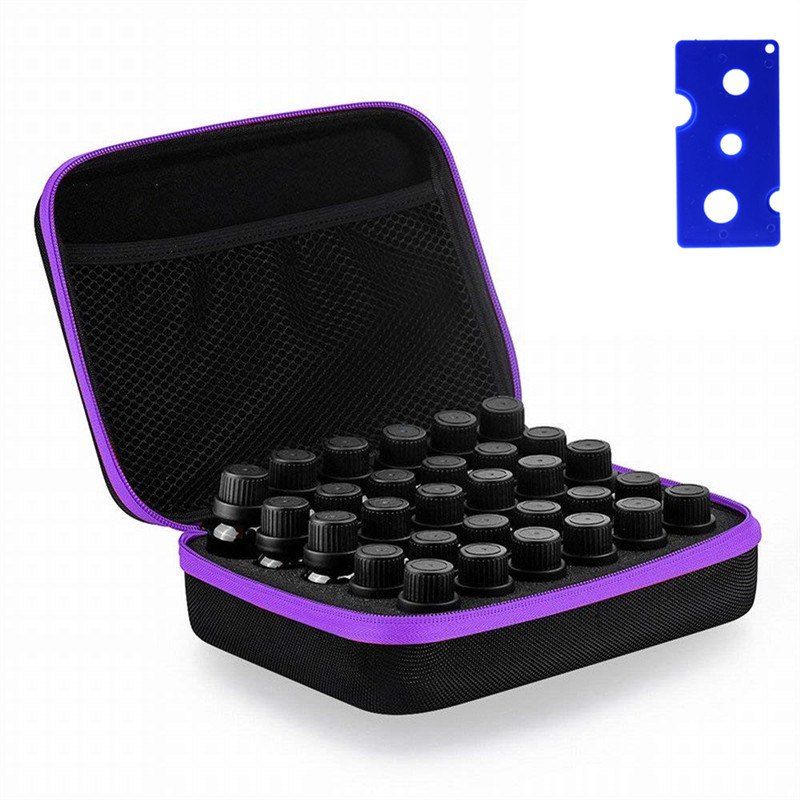

Carrying Case Hard Shell Exterior EVA Essential Oils Storage, Purple