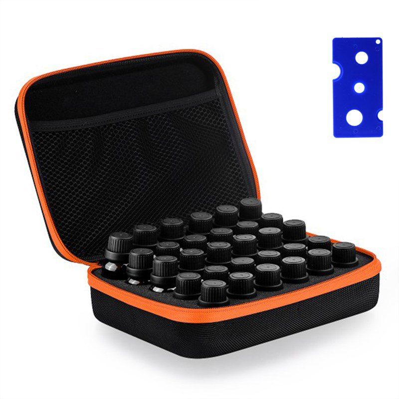 

Carrying Case Hard Shell Exterior EVA Essential Oils Storage, Orange