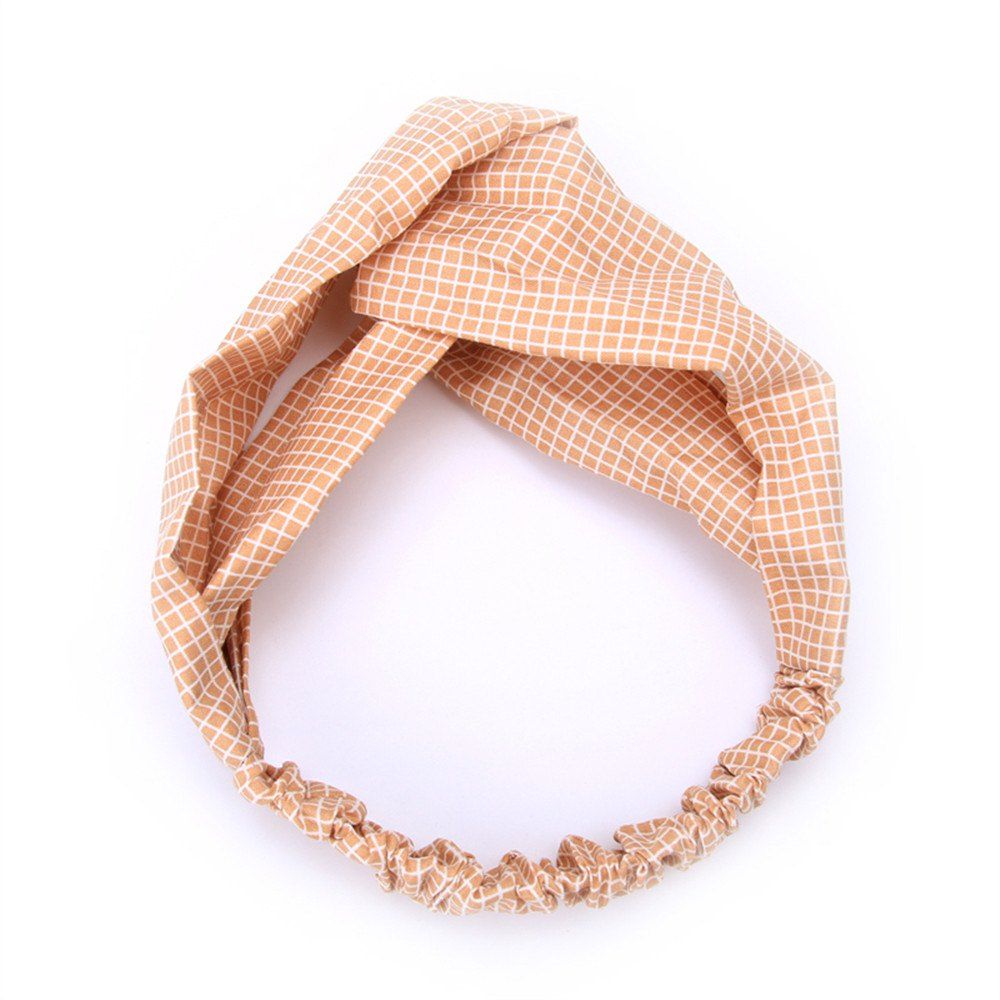 

Fine Fashion Plaid Belt in Spring and Summer Hair Belt, Champagne