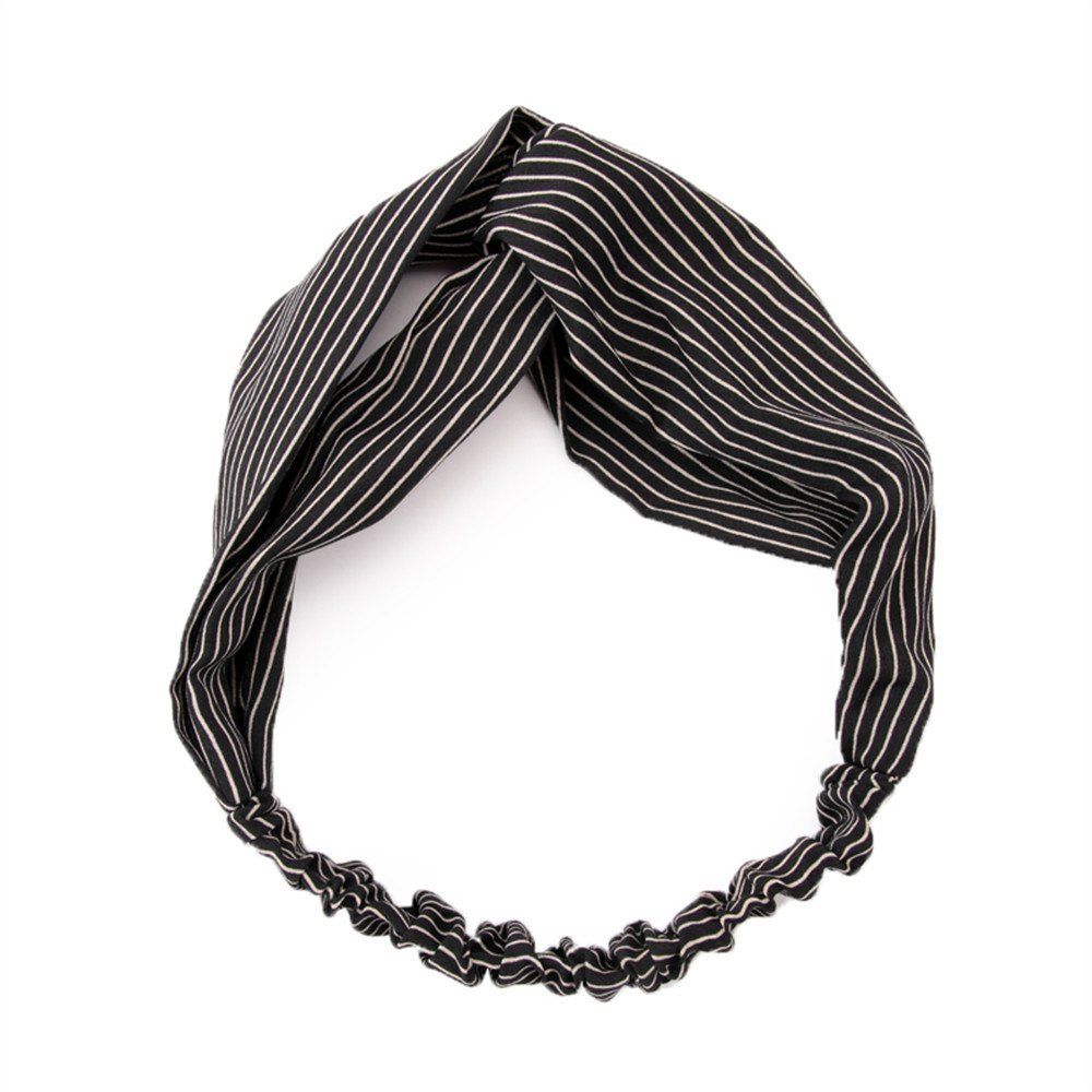 

Women's Crossover and Simple Fashion Hair Belt, Black