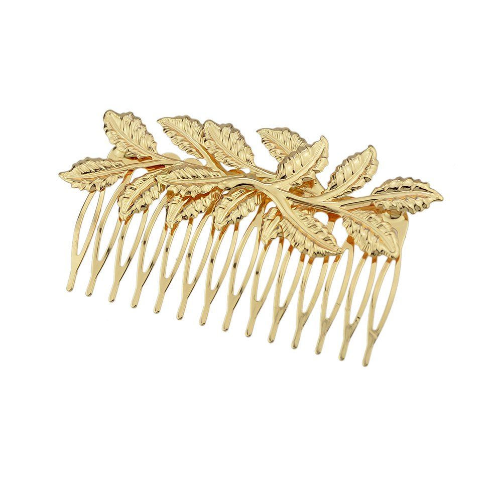 

Fashion Individual the Gold-color Leaf Hair Combs