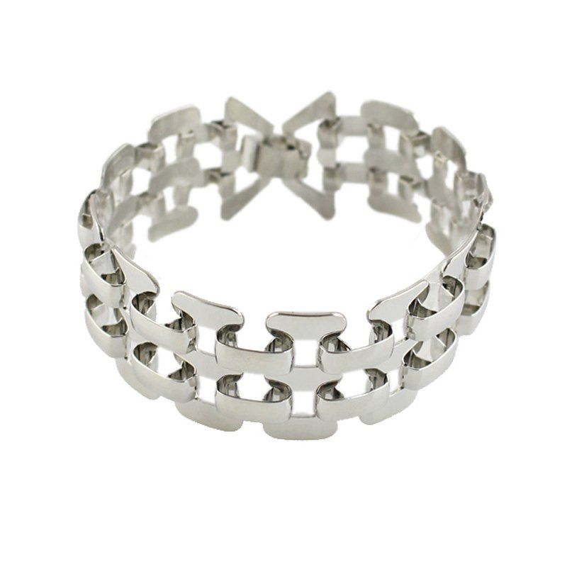 

Steampunk Gold-color Silver Color Bracelet Punk Jewelry Chain