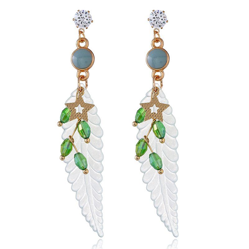 

Literary Stylish Contracted Frosted Acrylic Earrings, Clover green