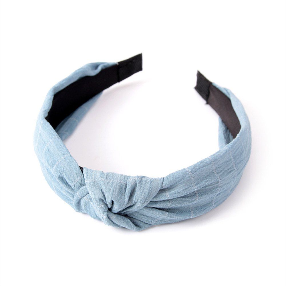 

Home Travel Cross Knot Fresh Sweet Hairband, Light blue