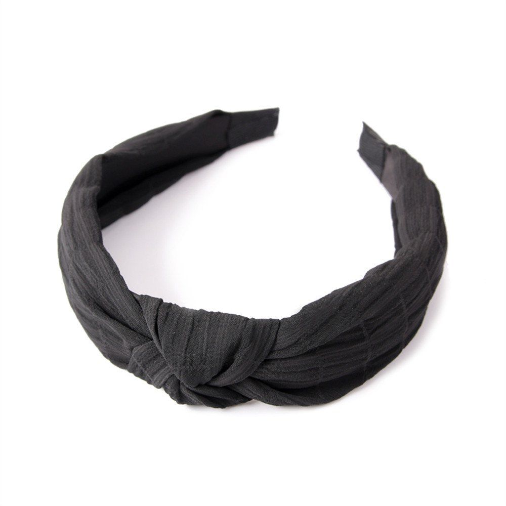 

Home Travel Cross Knot Fresh Sweet Hairband, Black