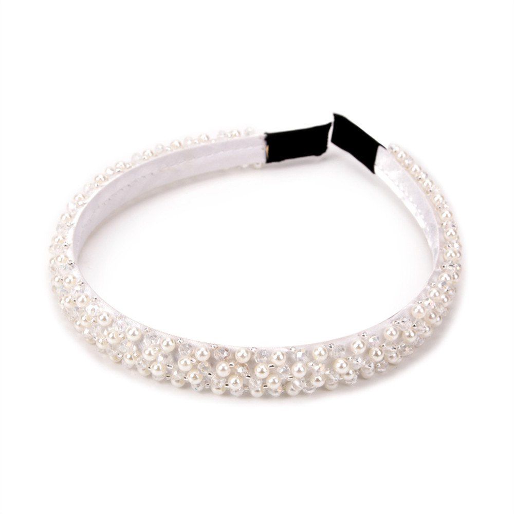 

Trendy Hair Ornaments Diamond Hairband, White