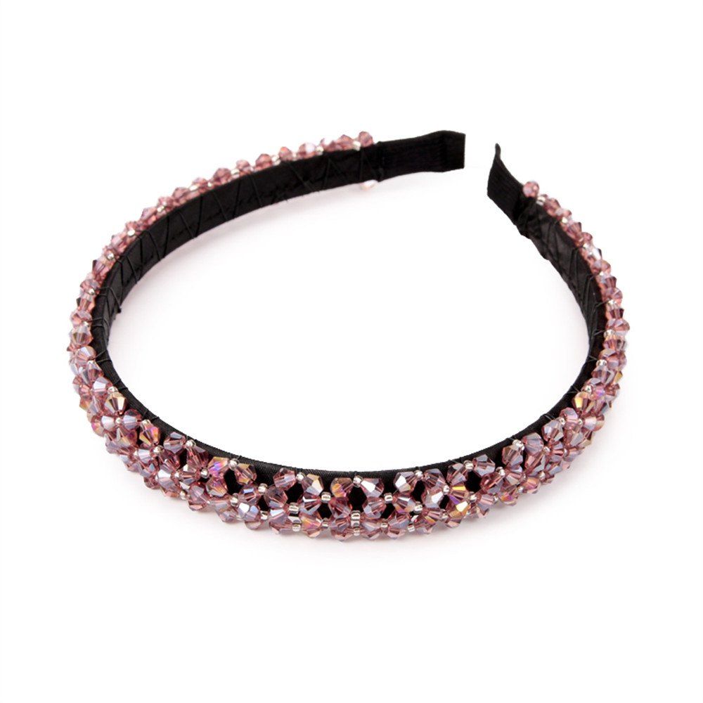 

Handmade Crystal Head Ornaments Wedding Dress Accessories Hairband, Rose gold