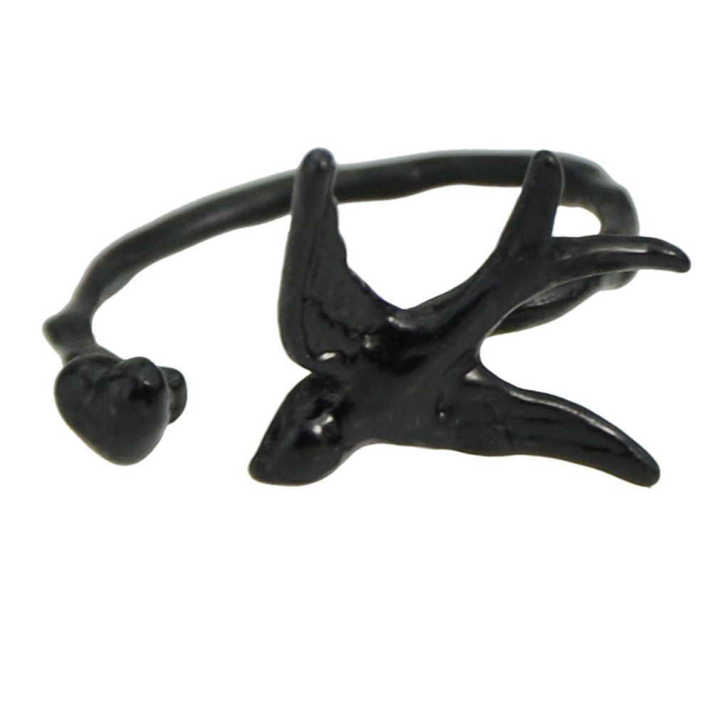 

Cuff Ring Finger Animal Bird Knuckle, Black