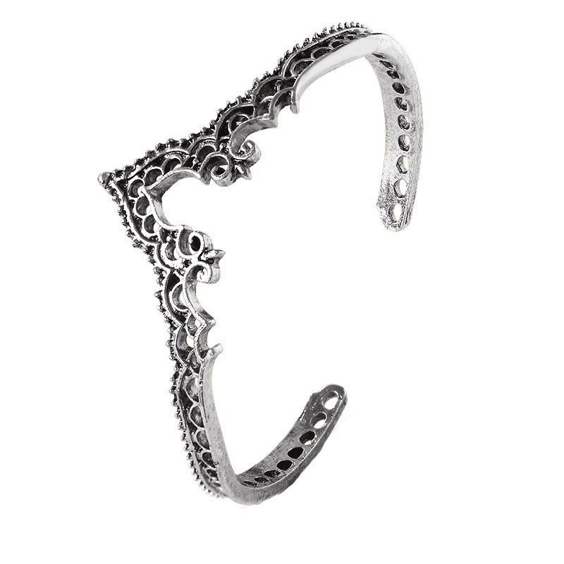 

Fashionable Exaggerated Hollow-Out Bracelet, Silver
