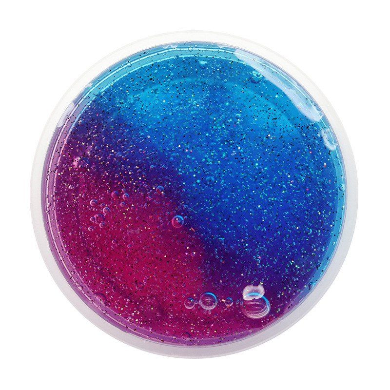 

DIY Crystal Mud Clear Galaxy Toy Playdough Putty Decompression, Red wine