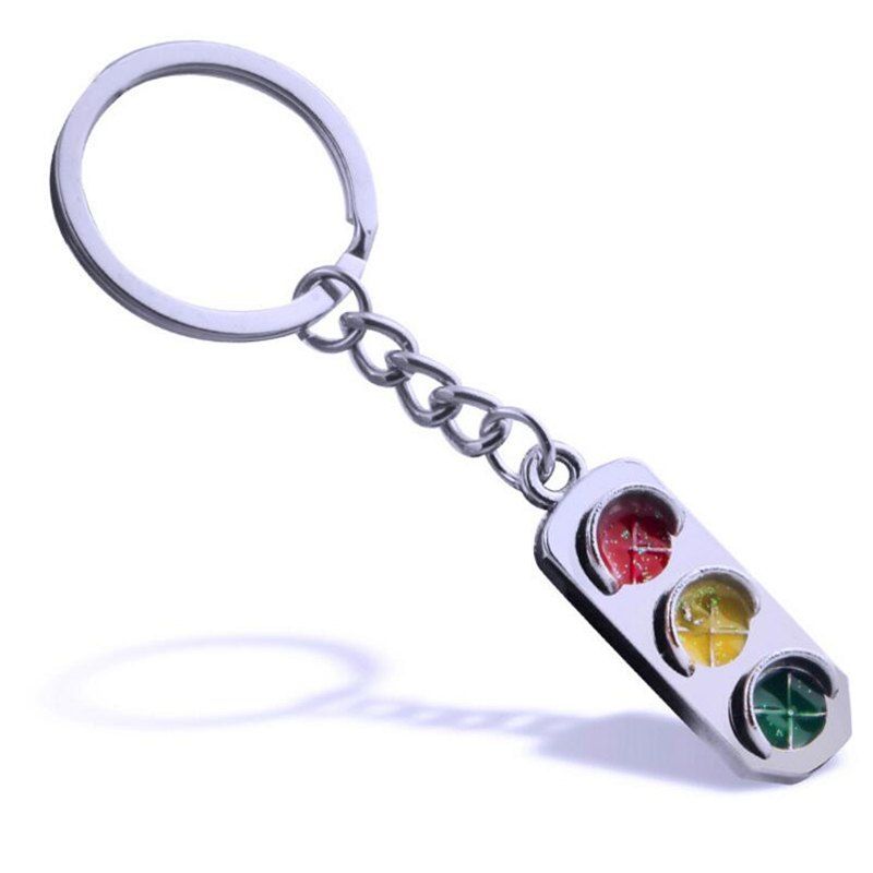 

Personality Creative Traffic Light Car Key Chain, Multi