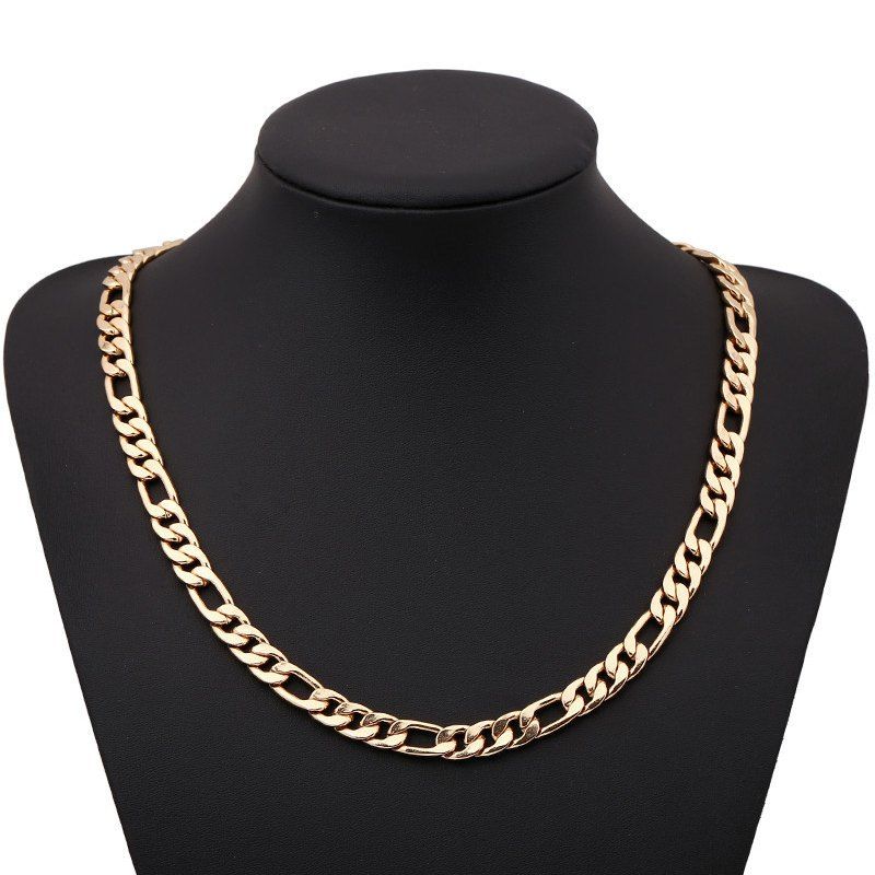 

Fashion Side Pressure nk Figaro Necklace, Gold