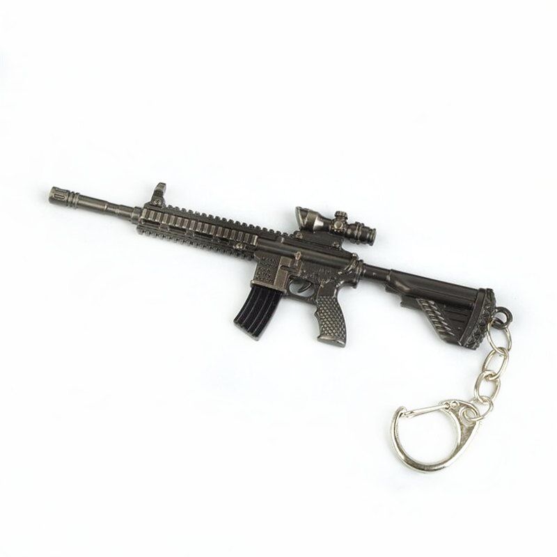 

Personality Creative High Quality Alloy Simulation Gun Keychain, Slate gray