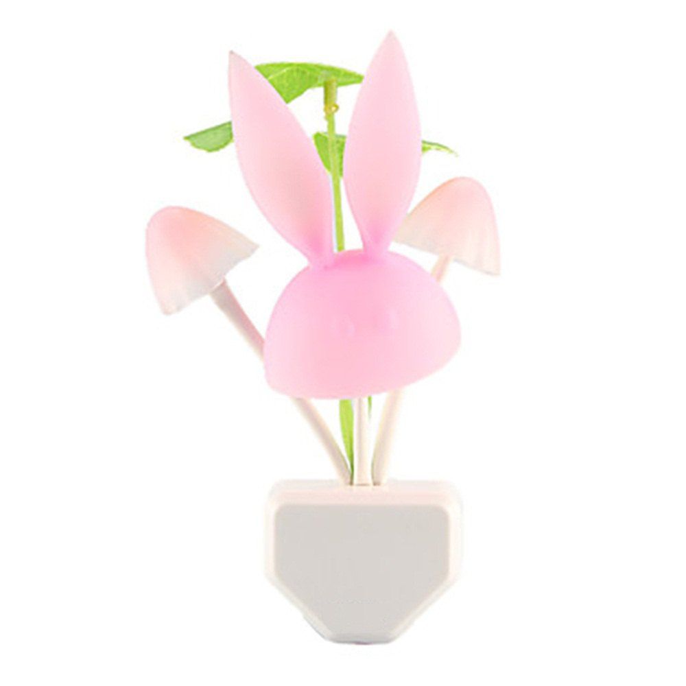 

SZKINSTON Rabbit Romantic Color Mushroom Cartoon LED Night Light Wall Lamp, Multi