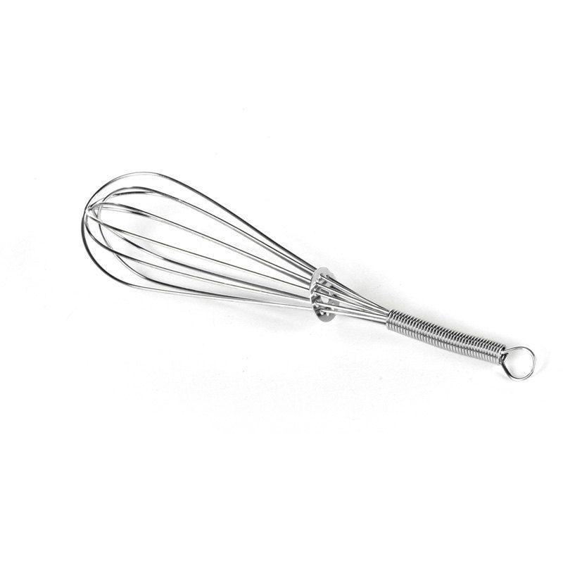 

Stainless Steel Mini Rotating Whisk Egg Beater Kitchen Tool, Silver