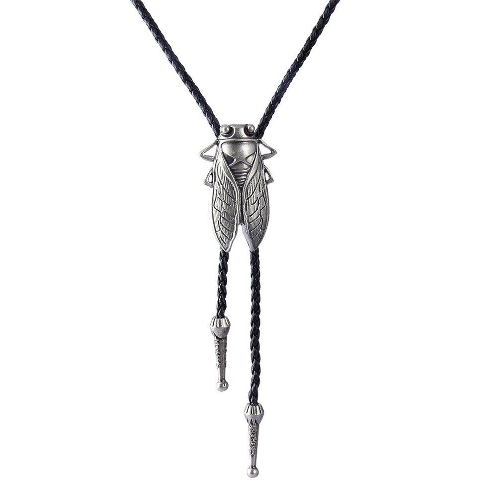 

Fashion Jewelry Metal Cicada Pendant Necklace, Silver