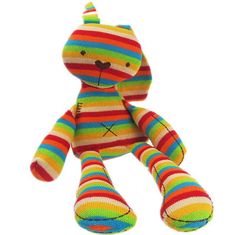 

Baby Striped Rabbit Plush Pacify Cuddly Toy, Multi