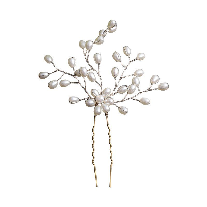 

A New Type of Hand Made Auger Head Decoration Alloy Hairpin, Warm white