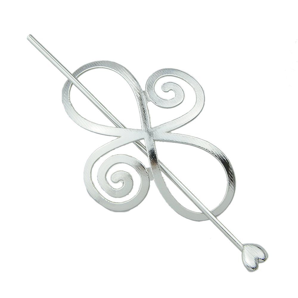 

Minimalist Gold Silver Color Flower Hairpin
