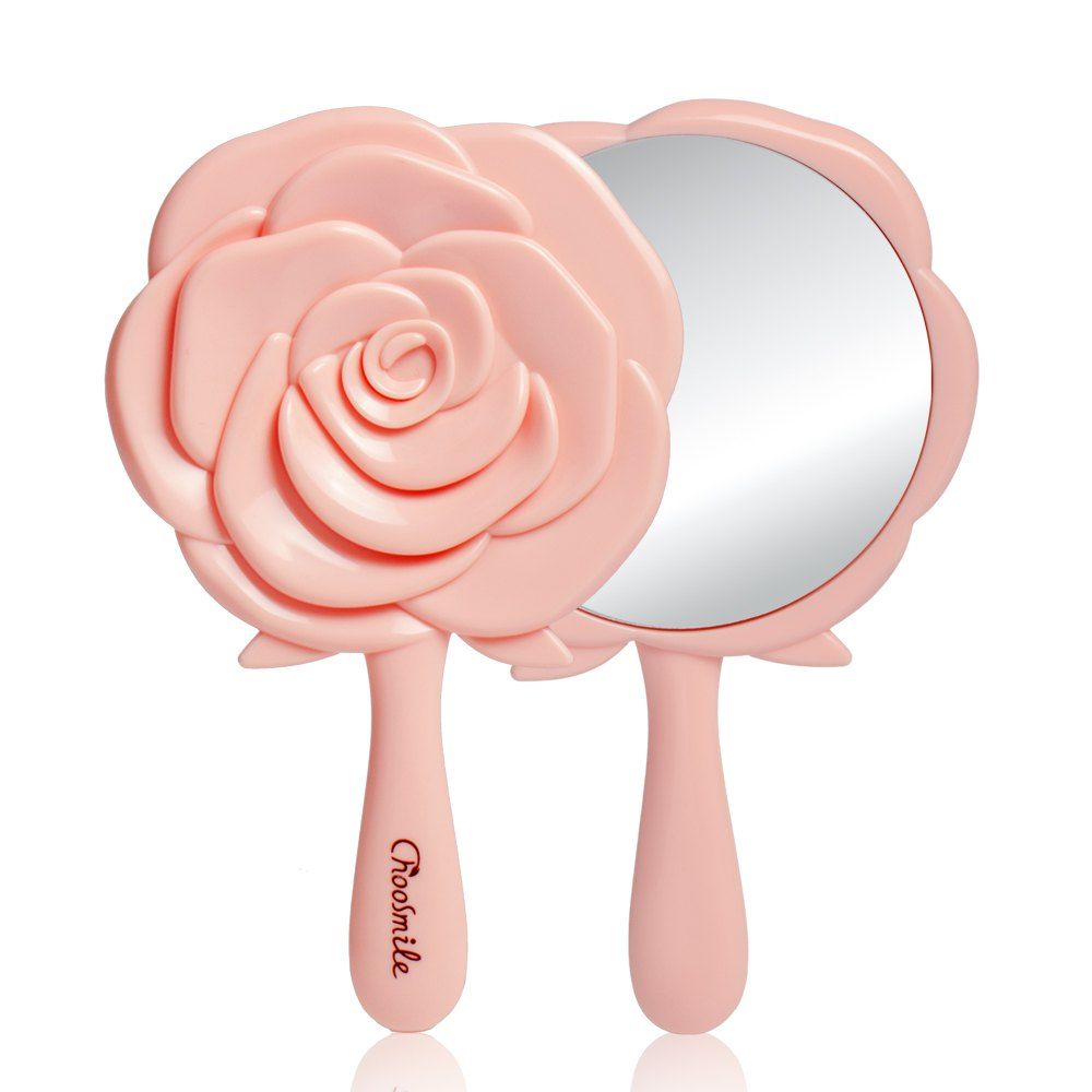 

Larastyle Rose Pattern Portable Cosmetic / Make-up Mirror, Rose;pink