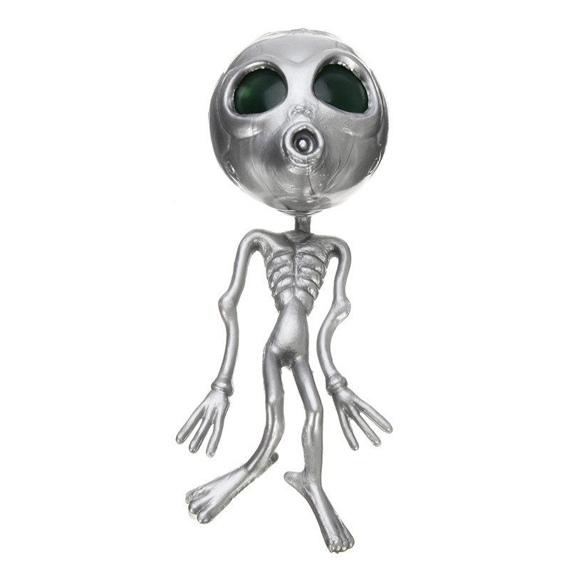 

Alien ET Skeleton Squishy Squeeze Rubber Water Ball Decompress Toy, Gray