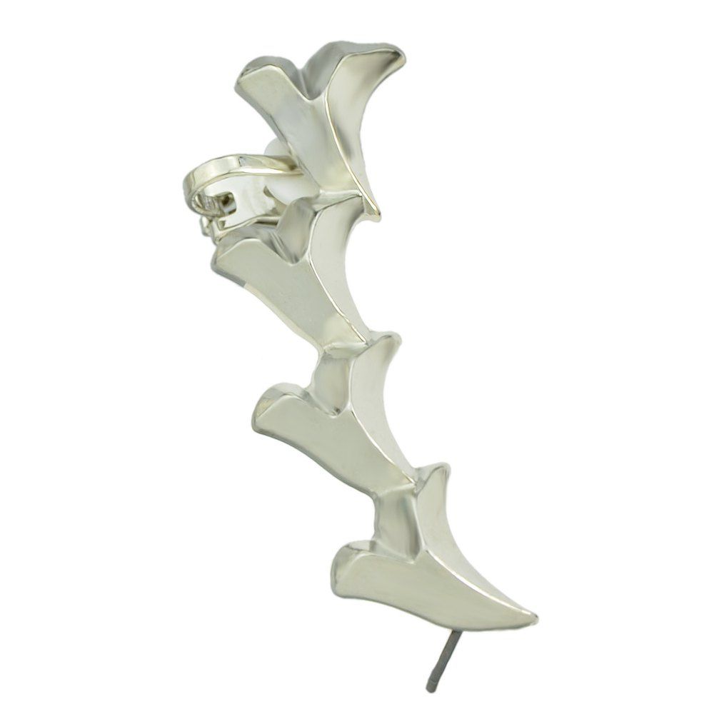 

Personality Metal Shark Teeth Ear Clip Earring, Silver