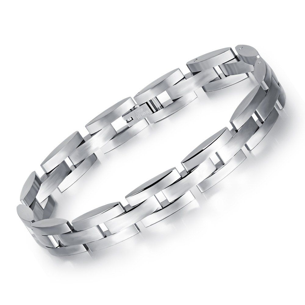 

Fashion Titanium Men'S Stainless Steel Bracelet, White