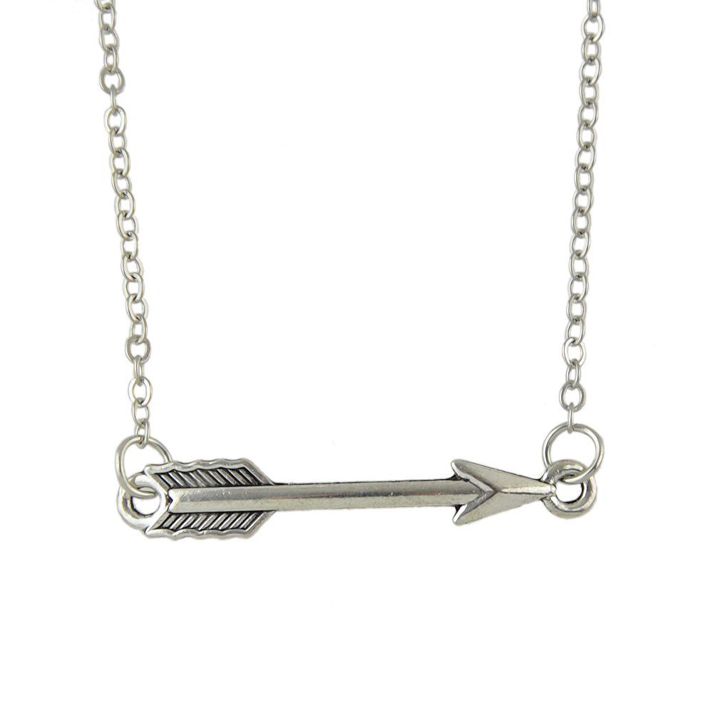 

Long Metal Chain Geometry Shape Necklace for Women, Silver