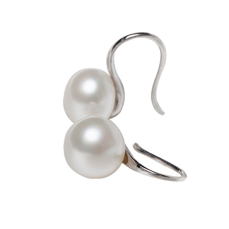 

Fashionable Fresh Water Female Style Temperament Earrings, White