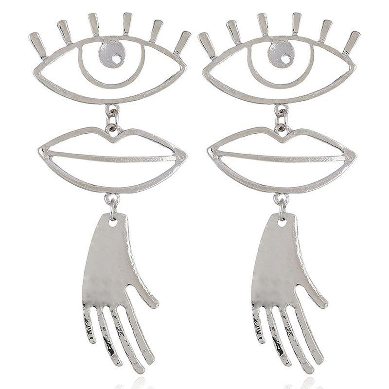 

Fashion Temperament Exaggerated Halloween Earrings, Silver