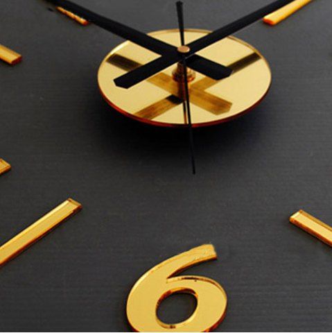 Acrylic Mirror Wall Clock Brief DIY Still Life Home Decoration Living