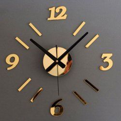 Horloge Murale Miroir Acrylique DIY de Nature Morte Décoration de Maison -  