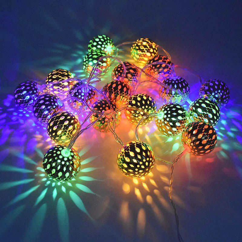 

LED String LED Lights Christmas Tree Decoration Moroccan String, Silver