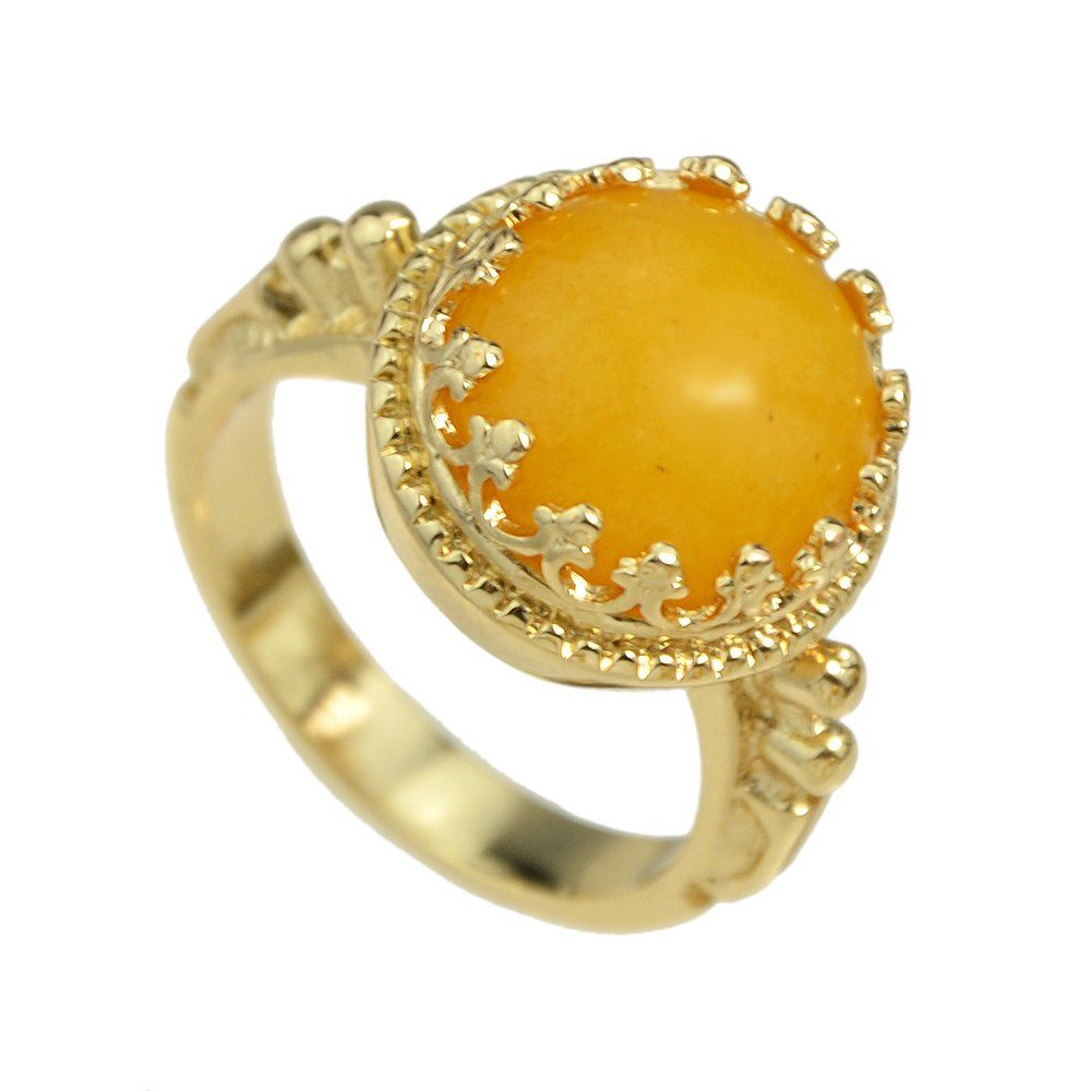 

Fashion Colorful Resin Round Bead Finger Ring, Multi-f