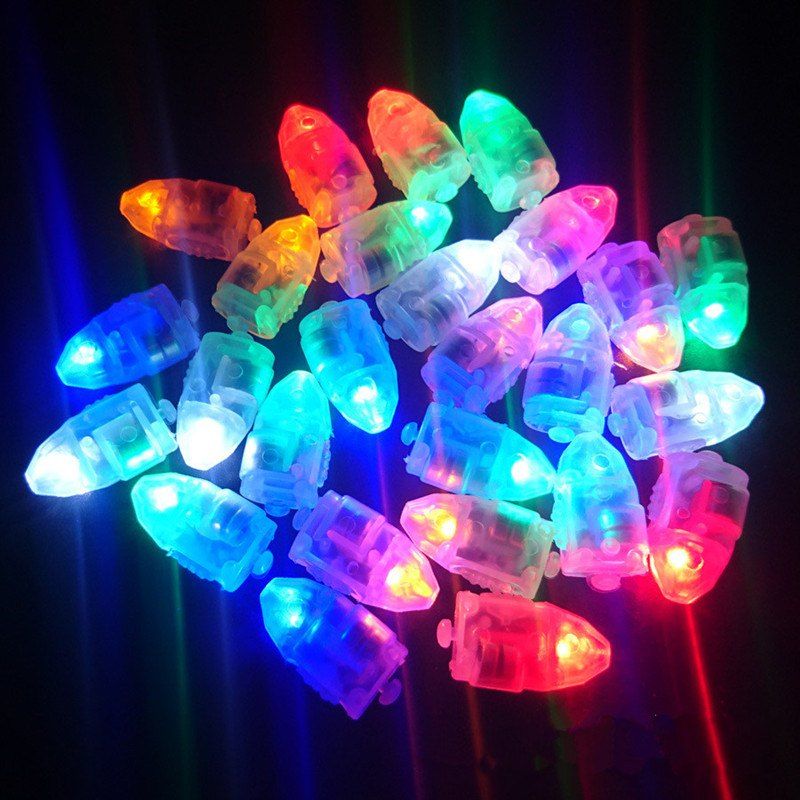 

10PCS LED Light Paper Waterproof Lantern Balloons Floral Wedding Party Decor, Multi