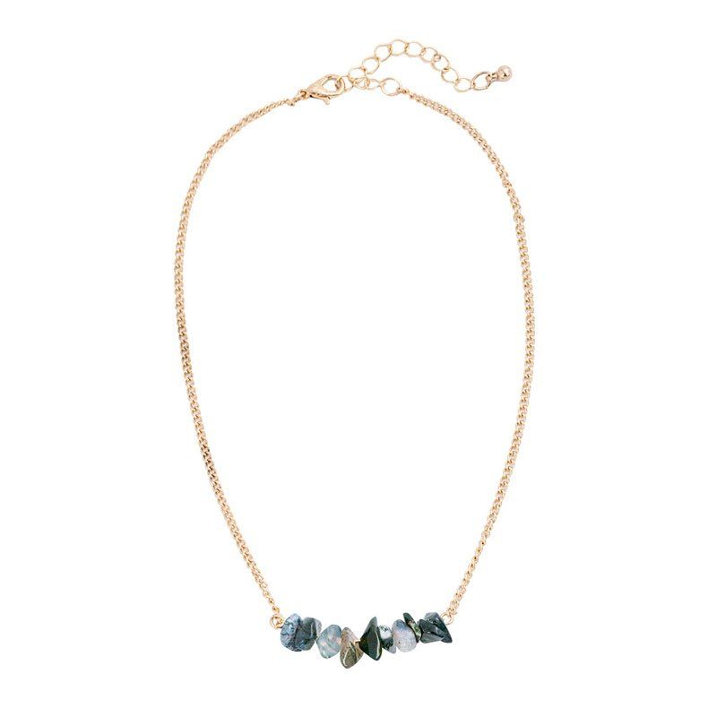 

Ladies Natural Fashion Collarbone Necklace, Aquamarine