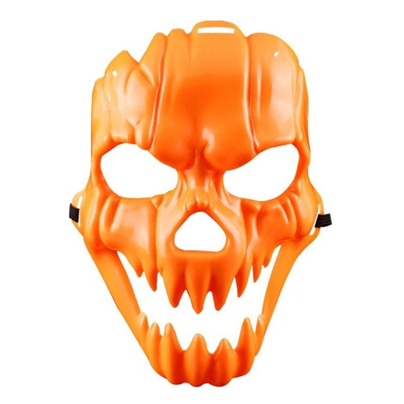 

Horror Pumpkin Mask Party Bar Nightclub Holiday Gift, Halloween orange