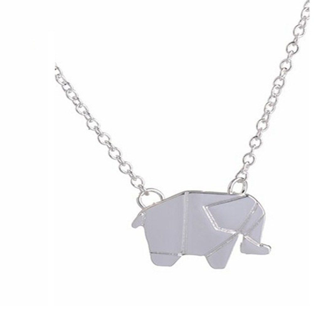 

Elephant Alloy Plating Necklace Accessories, White