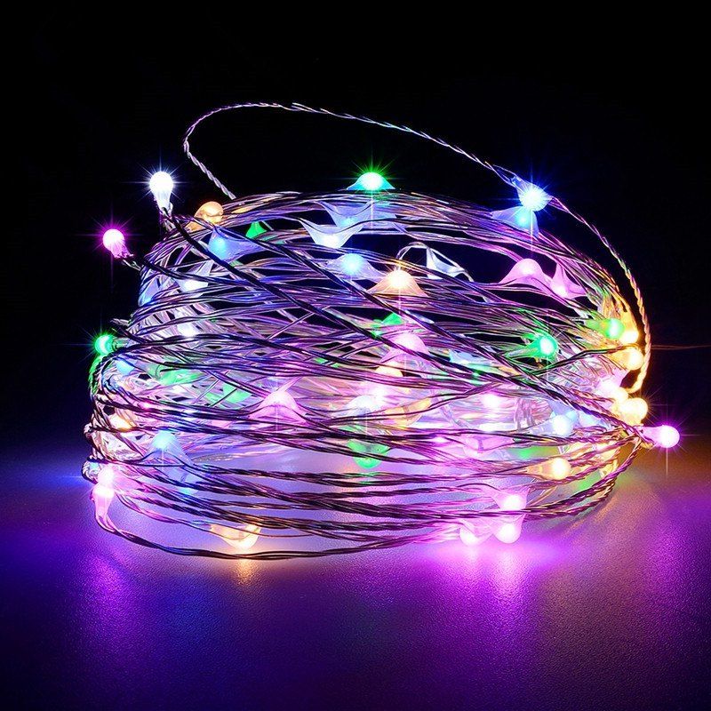 

Battery Operated Garland Indoor Outdoor Home Christmas Decoration Strip Light, Multi