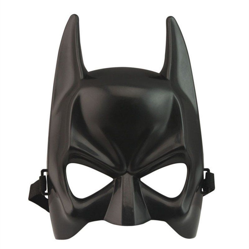 

Halloween Batman Adult Masquerade Mask Half Face Costume Equipment, Jet black