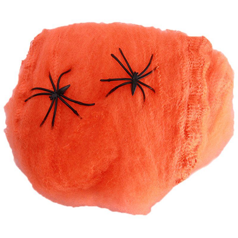 

Halloween Spider Web Haunted House Bar Horror Decoration, Orange