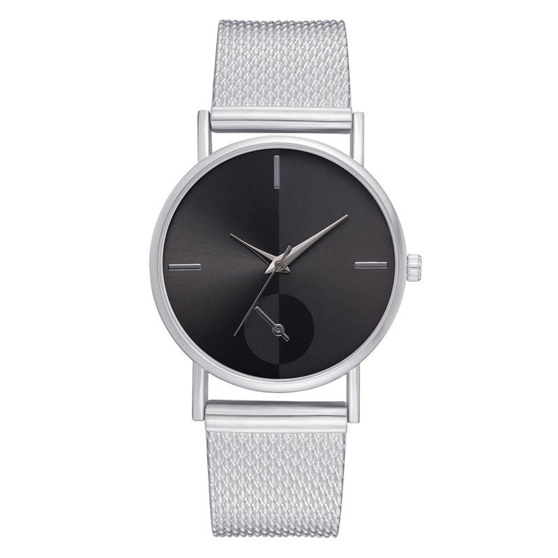 

XR2924 Ladies Simple Casual Mesh Alloy Watch, Jet black