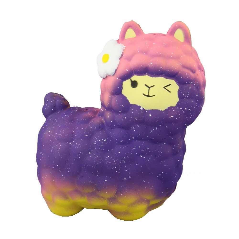 purple alpaca plush