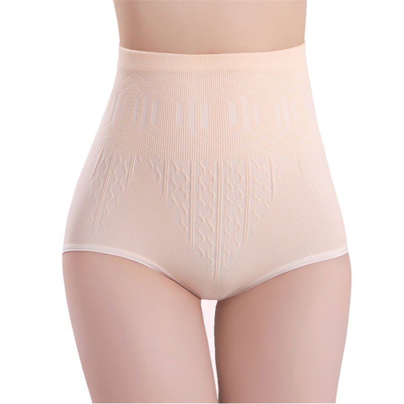 

Seamless High Waist Slimming Tummy Belly Panties Postnatal Girdle Underwear, Seashell