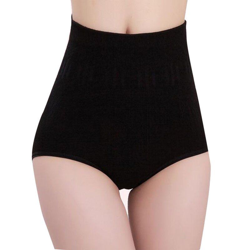 

Seamless High Waist Slimming Tummy Belly Panties Postnatal Girdle Underwear, Black