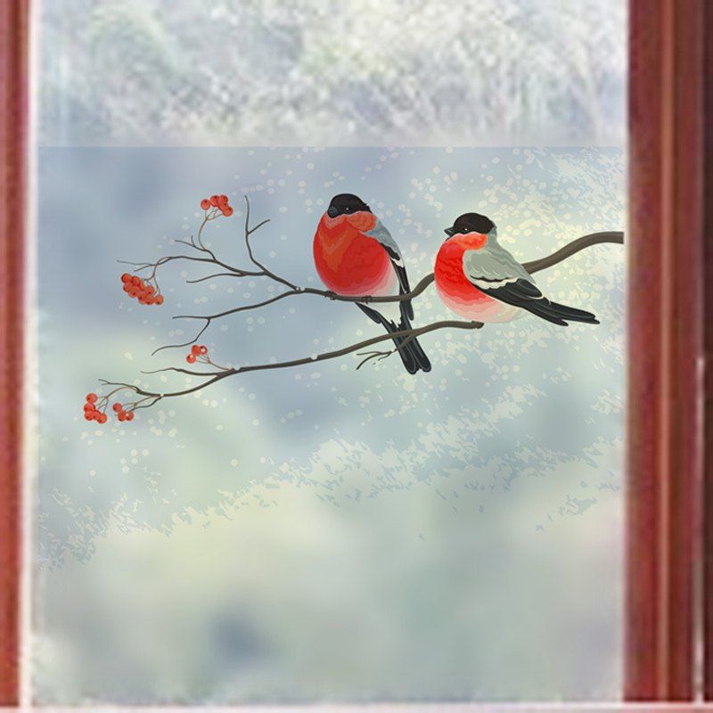 

Animal PVC Window Film Wall Sticker, Multi