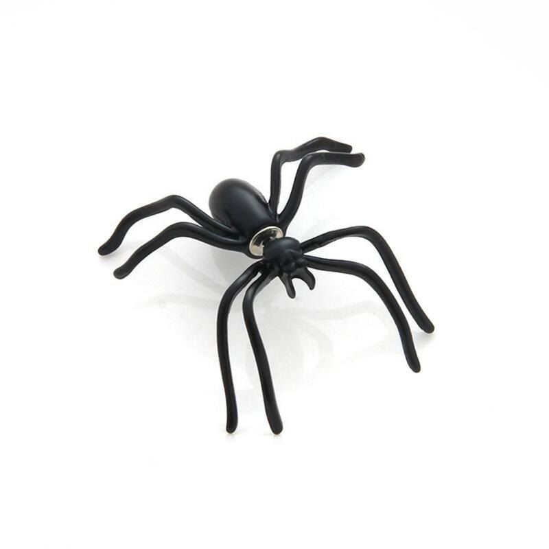 

Black Spider Earrings Funny Halloween Ornaments Earrings